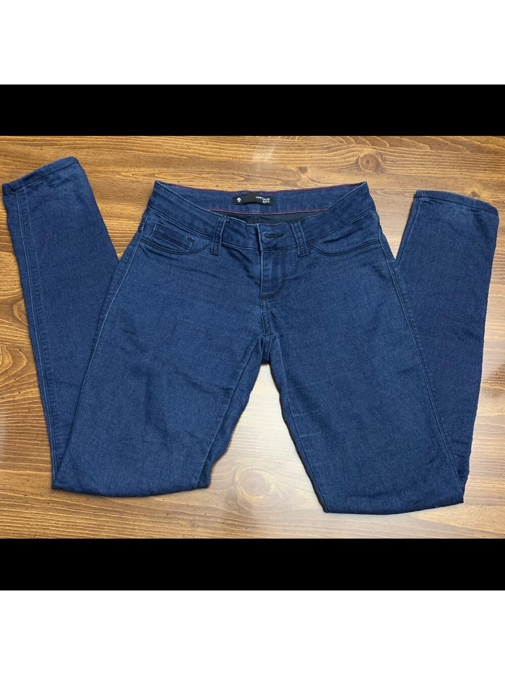 Love Culture Dark Blue Stretch Jeggings, Size S